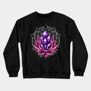 Zen Lotus Crystals Crewneck Sweatshirt